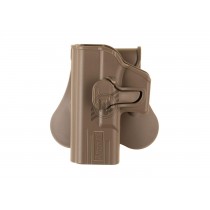 Glock 19 Paddle Holster Left Hand (Tan), When using a sidearm, having it on your person ready to go is critical